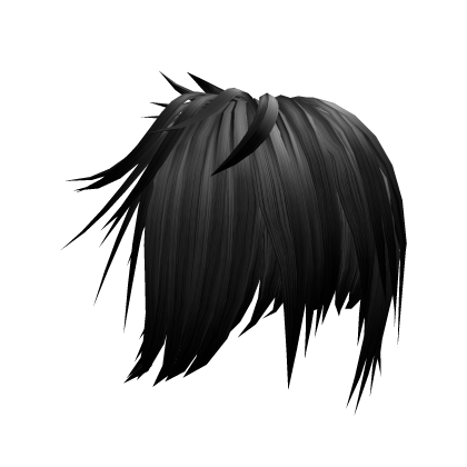 Japanese vkei emo messy scene shy grey boy hair Roblox item