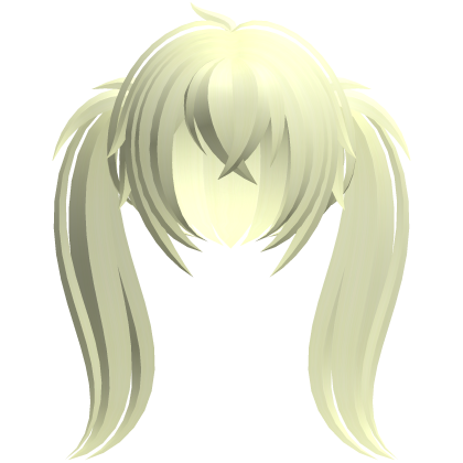 fluffy moe long ponytails yellow