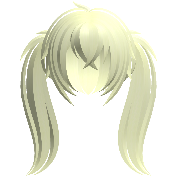 fluffy moe long ponytails yellow
