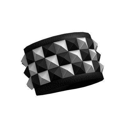 Left Scene Studded Bracelets (White & Black)