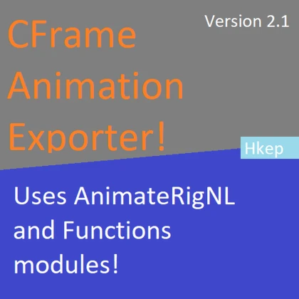 CFrame Animation Exporter V2.1