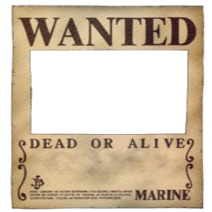 Blank Wanted Poster (One Piece) Roblox decal