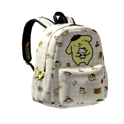 Pompompurin Cream Plush Backpack Roblox item