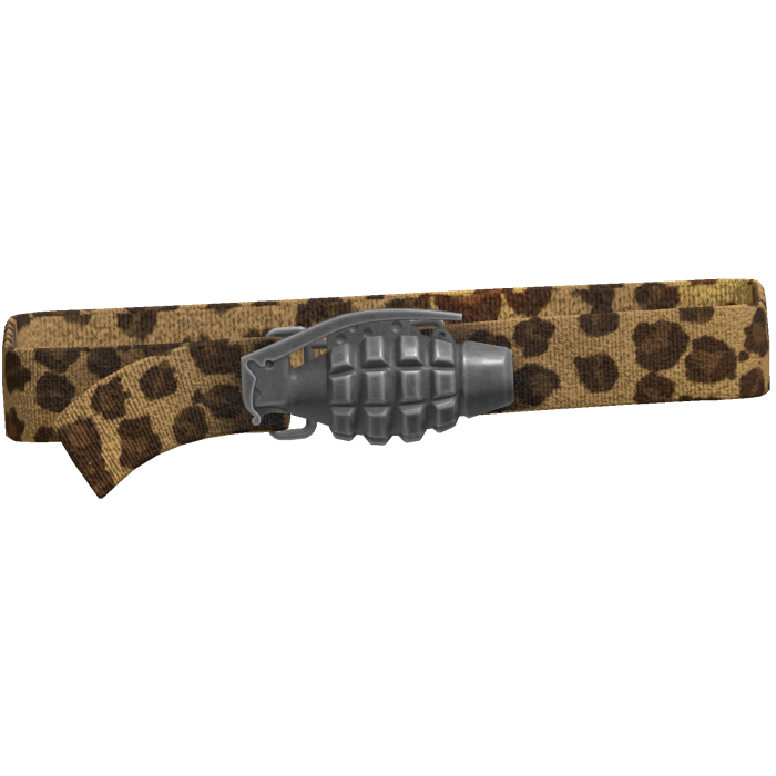 Y2k Grunge Grenade Belt Leopard 1.0