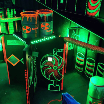 laser tag but backrooms and night club