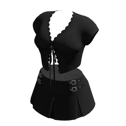 Black Tied Top Outfit