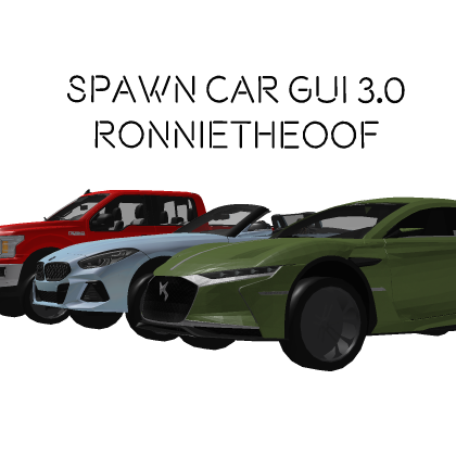 Spawn Car GUI 3.0! [UPDATED!]
