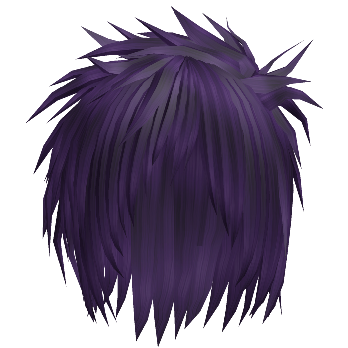 Purple Gyaruo J-rock Visual Kei Messy Hair 73.