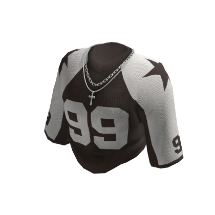 Brown Cropped Sporty Rolled Jersey