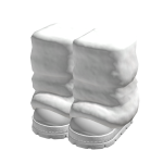Winter Snow Boots w Fluffy Leg Warmers White