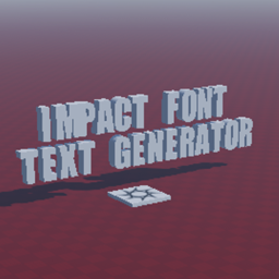Impact font text generator