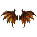 (CODE: GVW) 24K Gold Vampire Wings