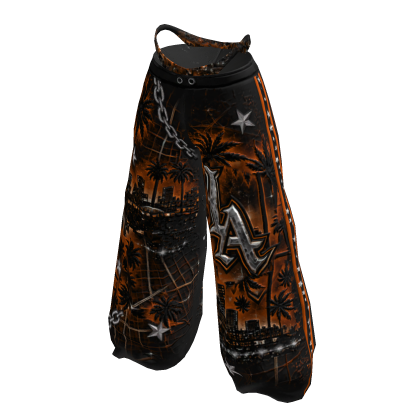 Los Angeles Pants w/ Bikini Line - Orange