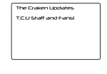 The Craken Updates