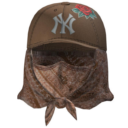 Tan Bandana Mask w/ NY Fitted Roblox item