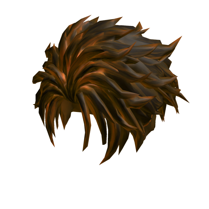 Fluffy brown anime hair