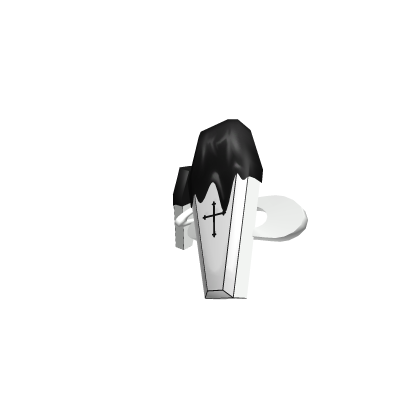 Black and White Goo Coffin Hair Clips Roblox item