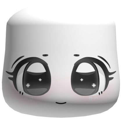 ♡ :  kawaii chibi smiling face mask Roblox item