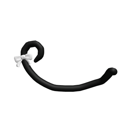 black kawaii cute kitty tail Roblox item