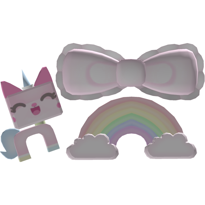 𖹭 adorable uni kitty matching hair clip