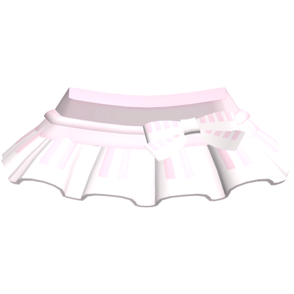 Cute Pink Ruffled Piano Bow Skirt thumbnail