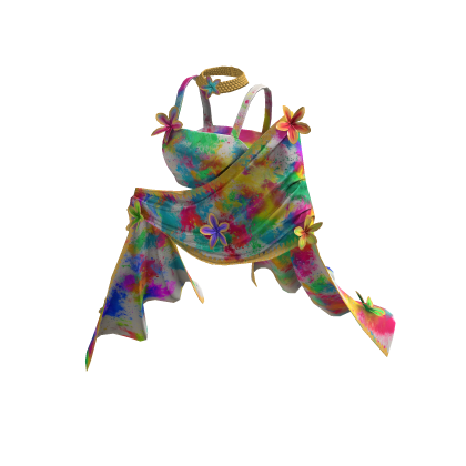 Festival of Color Holi Crop Top & Scarf