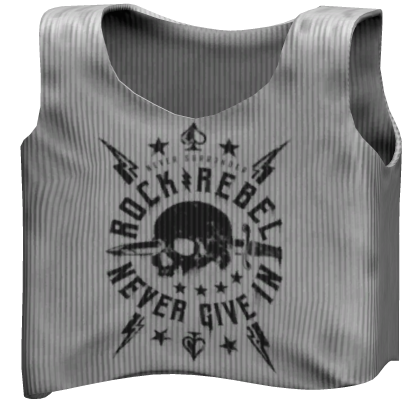 White Grunge Tank Top 1.0