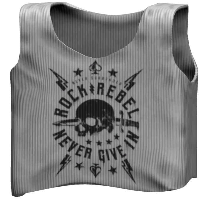 White Grunge Tank Top 1.0