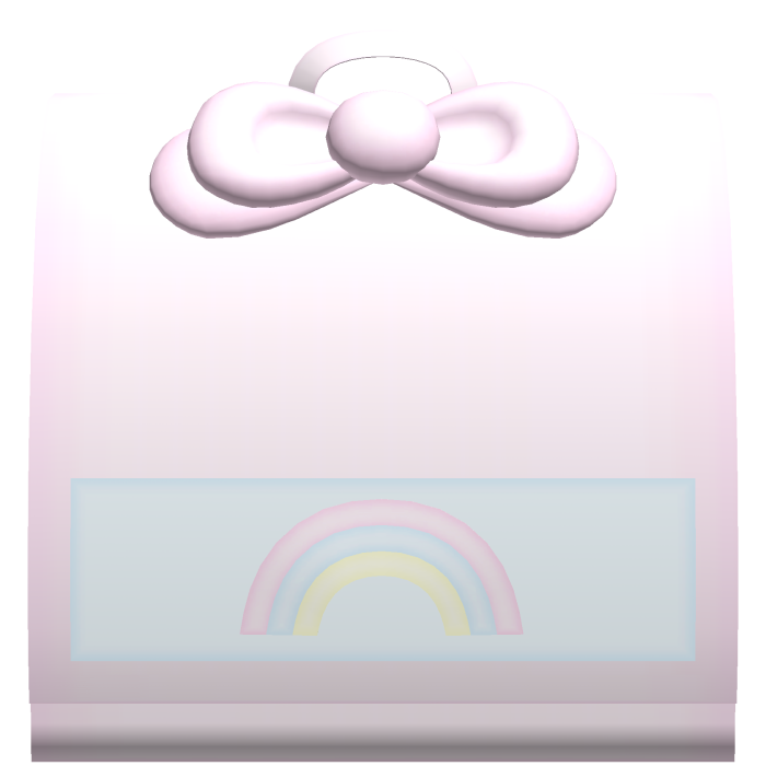 ♡ cute pink rainbow randoseru school backpack 