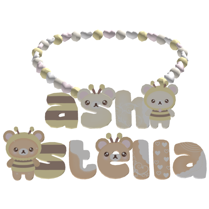 stella & ash custom kuma matching necklace