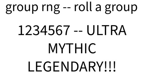 Group RNG