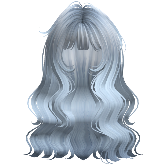 Light Blue Kawaii Hime Wavy Hair