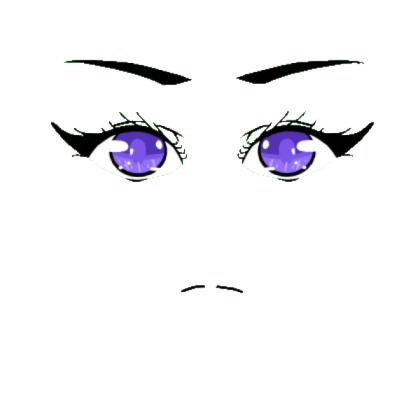 Purple eyes royal makeup roblox face Roblox decal