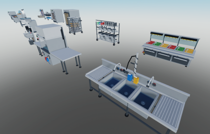 Commercial Kitchen Megapack | 40 Detailed Models preview 5