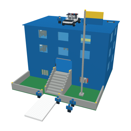 Police Station Model Town Building HQ Base Hub Sub