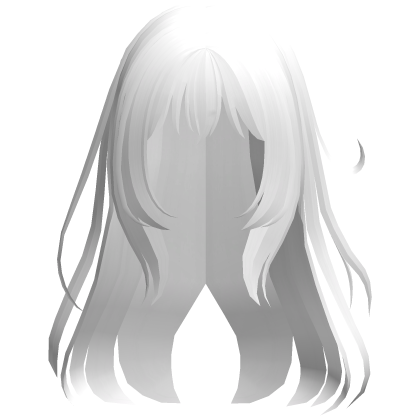white wispy loose angelic anime hair