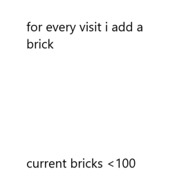 [UPDATED LOBBY] for every visit i add a brick
