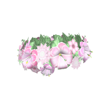 Tropical Blooms Flower Crown in Pink