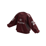 JONCLOTHING Vintage Style Oversized Sweater Maroon