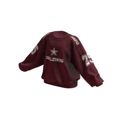 JONCLOTHING Vintage Style Oversized Sweater Maroon