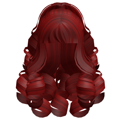Fluffy Curly Pearl Ponytail Red