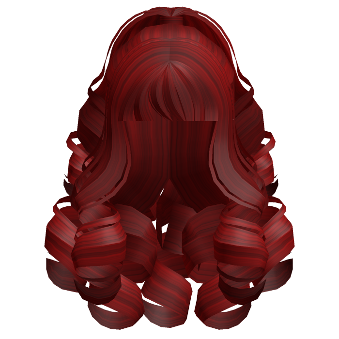 Fluffy Curly Pearl Ponytail Red