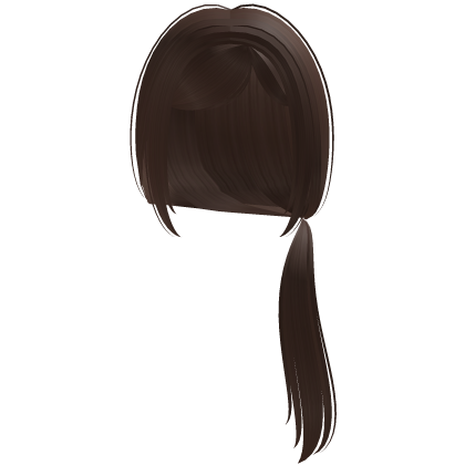 over the shoulder brown ponytail Roblox item