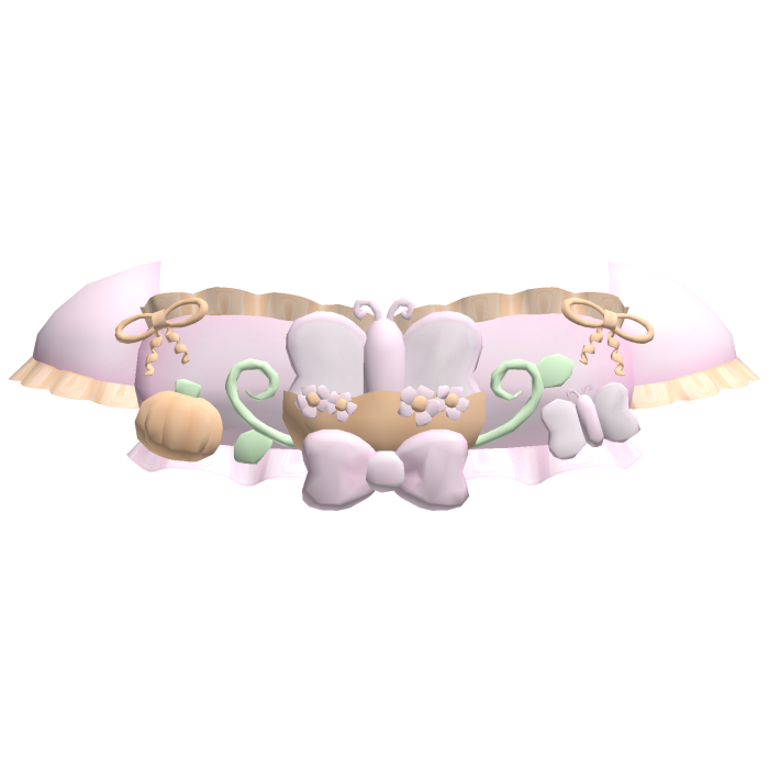 ʚ ︵ pink halloween pumpkin fairy garden top