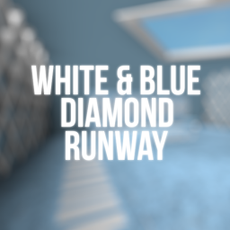 [FOR-SALE] White & Blue Diamond Runway