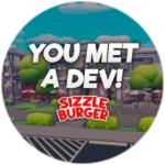 You Met A Developer! Roblox badge thumbnail