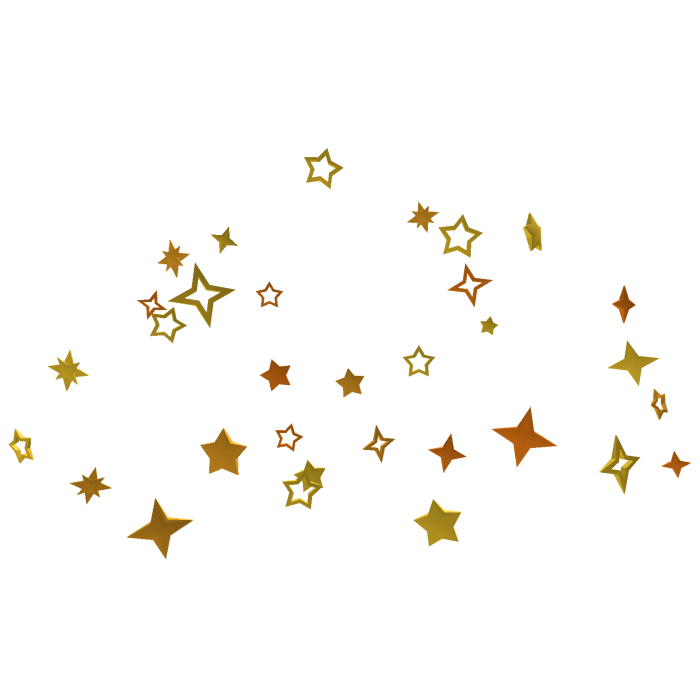 Gold Stars Aura - Cute Sparkle Y2K Kawaii Effect