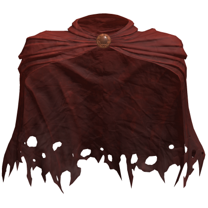 Worn Distressed Red Paladin Cloak