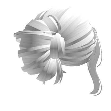 Elegant Messy Hair Bun White