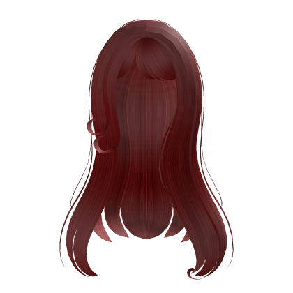 Long Soft Siren Waves Hair Red Brown Y2K Anime Roblox item